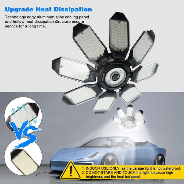 Lukyamzn 20000-Lumens LED Garage Ceiling Light 200 W Ultra Bright
