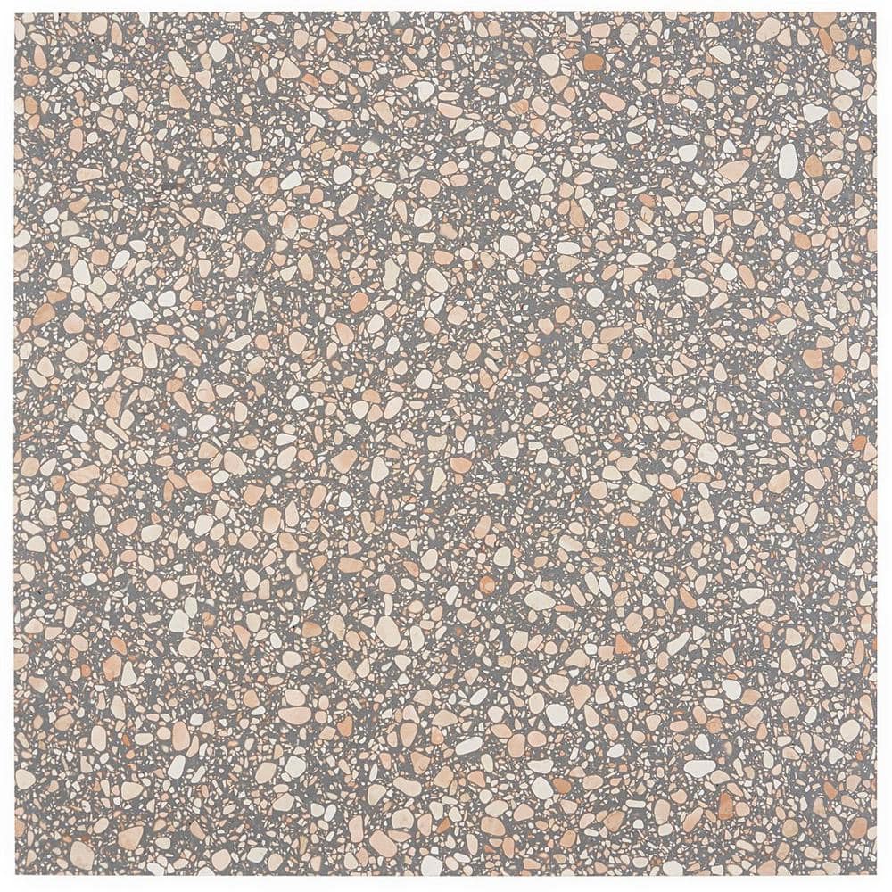 Terra Italia Rina 4 in. x 0.47 in. Honed Marble Terrazzo Floor and Wall Tile Sample price history on PriceWatchPro