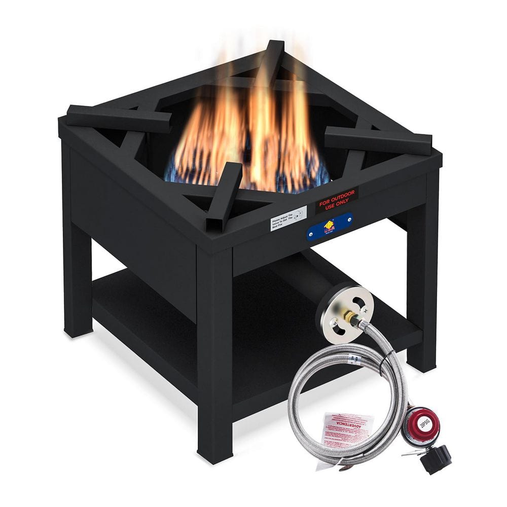 Heavy Duty Black Cast Iron Propane Single Burner Stove