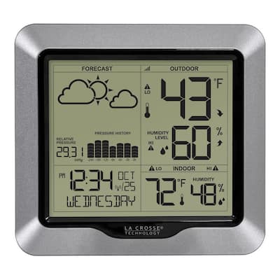 Raddy Weather Station Wireless Indoor Outdoor Thermometer Hygrometer Color  Display Weather Forecast with Extra Sensor WF-55C - The Home Depot