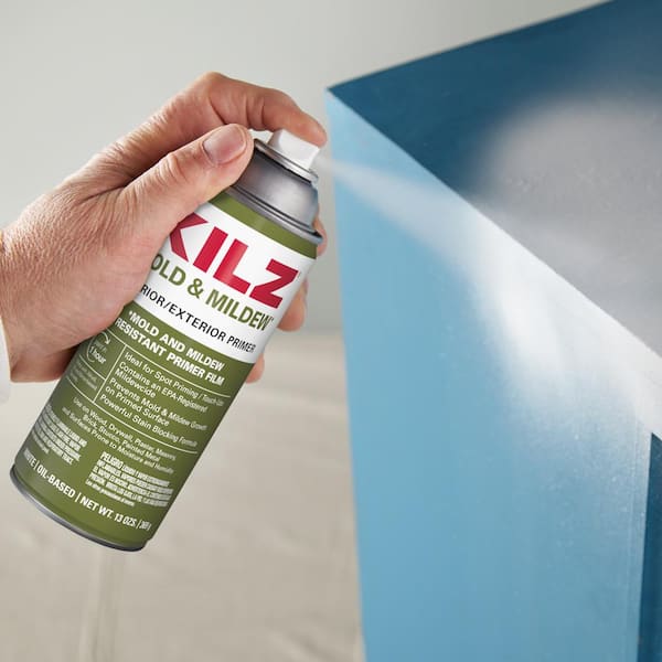 13 oz. Mold & Mildew White Oil-Based Interior and Exterior Primer, Sealer and Stain-Blocker Aerosol