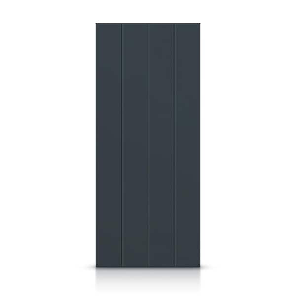 CALHOME 30 in. x 96 in. Hollow Core Charcoal Gray Painted