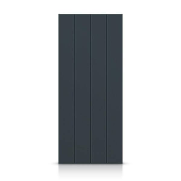CALHOME 36 in. x 96 in. Hollow Core Charcoal Gray Painted Composite MDF Interior Door Slab