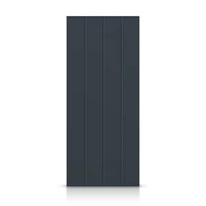 42 in. x 96 in. Hollow Core Charcoal Gray Stained Composite MDF Interior Door Slab