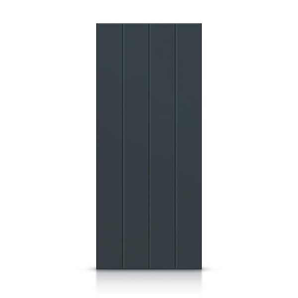 CALHOME 42 in. x 96 in. Hollow Core Charcoal Gray Stained Composite MDF Interior Door Slab