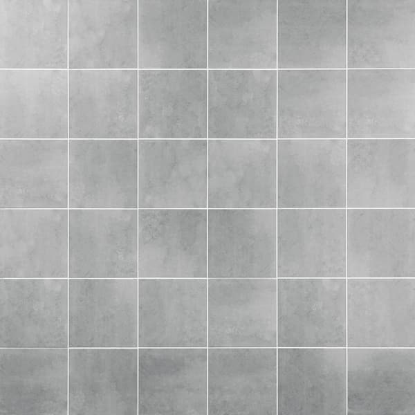 Ivy Hill Tile Elizabeth Sutton Cameo Gray 7.87 in. x 7.87 in. Matte Porcelain Floor and Wall Tile (10.76 sq. ft./Case)