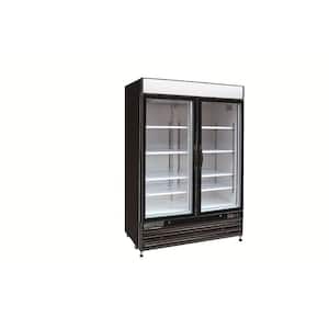 X-Series 48 cu. ft. Double Door Merchandiser Refrigerator in Black