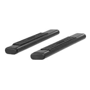 6" x 53" Black Aluminum Oval Side Bars (No Brackets)