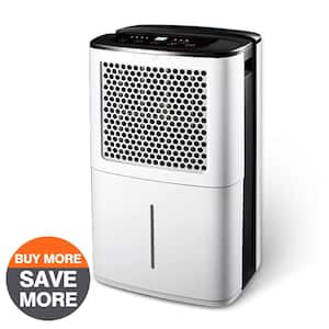 38 pt. 2000 sq. ft. Portable Dehumidifier in White with Auto Defrost, Anionic Air Mode, Variable Speeds, Low Noise