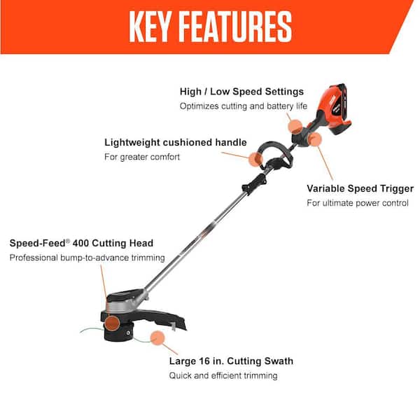 ECHO 56V 16 in. Brushless Cordless Battery Straight Shaft String