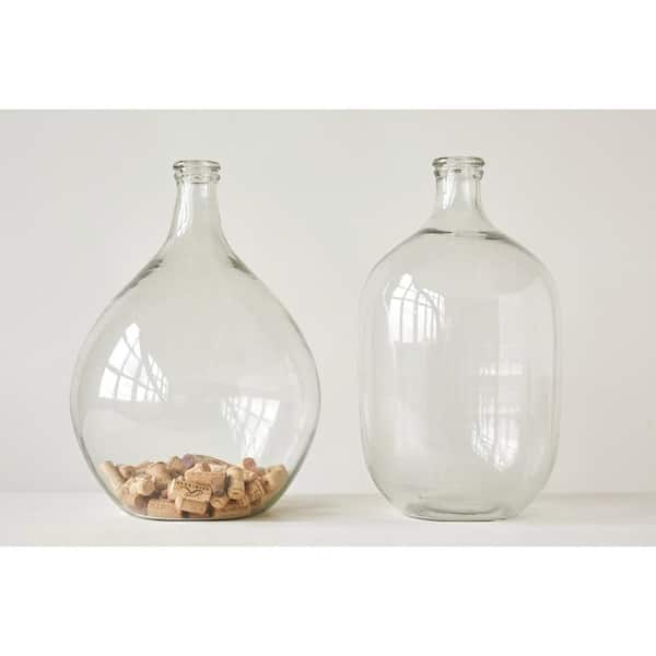 1 Pieces Mini Transparent Square Glass Bottles with Cork Stopper