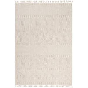 Elwood Ivory 4 ft. x 6 ft. Geometric Contemporary Area Rug