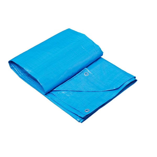 12 ft. x 20 ft. Blue Light Duty Tarp LD1220 - The Home Depot