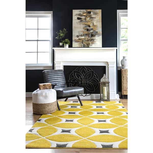nuLOOM Gabriela Contemporary Sunflower ft. x ft. Area Rug BHBC55B-508  The Home Depot