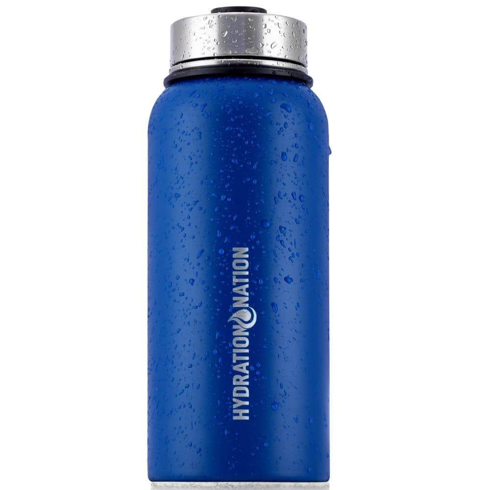 UPC 093674189218 product image for 32 oz. Vacuum Insulated Stainless Steel Water Bottle with 3 Lids and Straw | upcitemdb.com