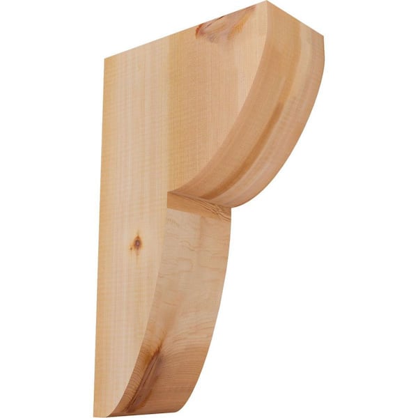 Ekena Millwork 5-1/2 in. x 12 in. x 20 in. Western Red Cedar Crestline Smooth Corbel