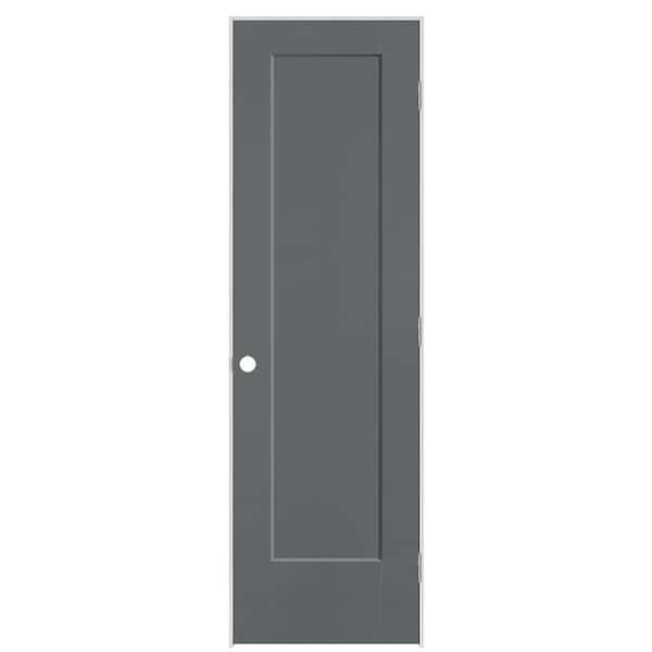 Masonite 24 in. x 80 in. 1-Panel Lincoln Park Left-Hand Hollow Core Cordite Molded Composite Single Prehung Interior Door