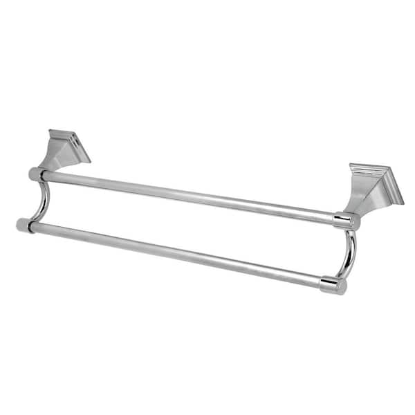 Kingston Brass Monarch 18 in. Wall Mount Dual Towel Bar in Polished Chrome