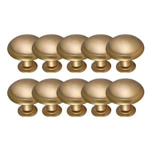 Victorian 1-3/16 in. Satin Gold Cabinet Knob Value Pack (10-Pack)
