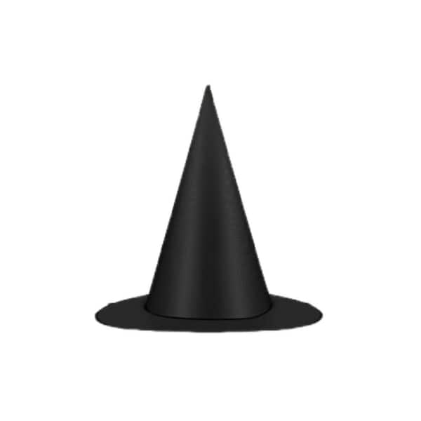 Black Hanging Witch Hat Set with 328 FT 6 mm Nylon Cord for Indoor Outdoor Home and Halloween Yard Decorations (12-Pack)