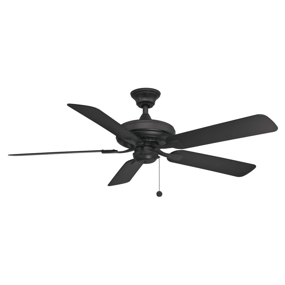 Edgewood 52-Inch Black Composite Blade Indoor/Outdoor Ceiling Fan
