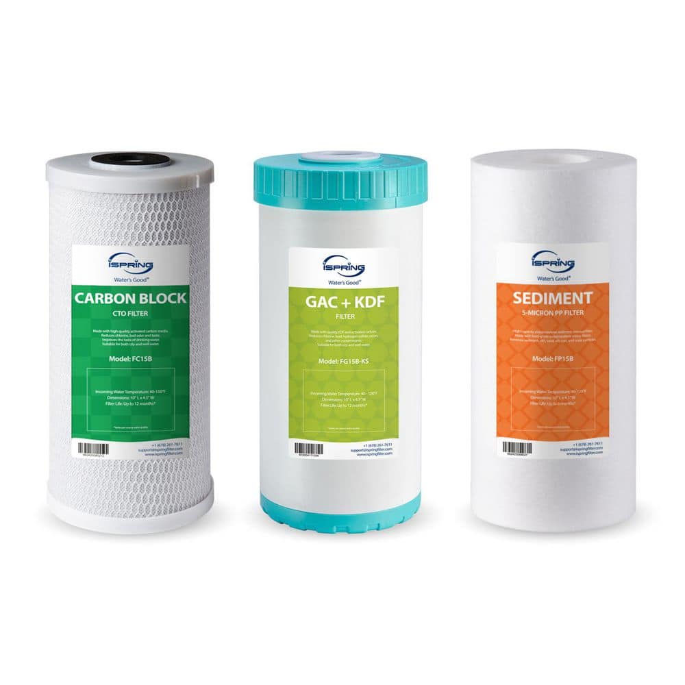 Whole House Water Filter Pack, Reduces Heavy Metals, Chlorine, Sediment, Hydrogen Sulfide, Fits price history on PriceWatchPro