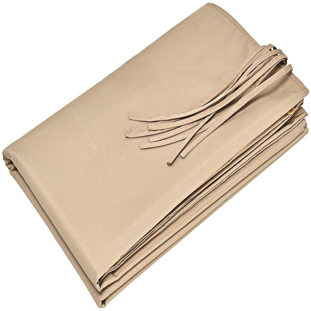 17 ft. x 7 ft. Polyester Pergola Canopy Shade Cover with Copper Grommets and 4 Straps, Beige price history on PriceWatchPro