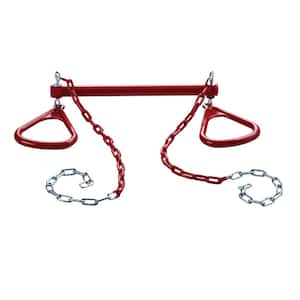 Ultimate Triangle Rings and Trapeze Bar- Red