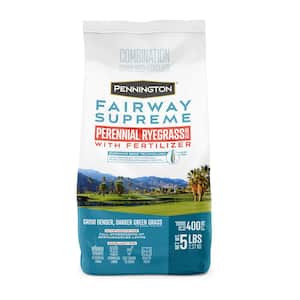 Fairway Supreme Perennial Ryegrass Blend 5 lb. 400 sq. ft. Grass Seed and Lawn Fertilizer