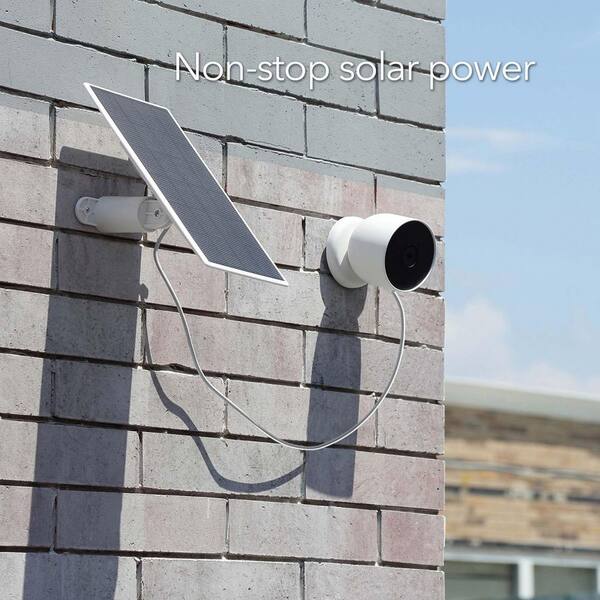 Wasserstein Solar Panel for Google Nest Cam Outdoor or Indoor