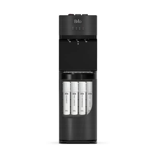 Brio 500 Series 4-Stage Bottle-Less POU Tri-Temperature Digital Self Cleaning Water Cooler Dispenser