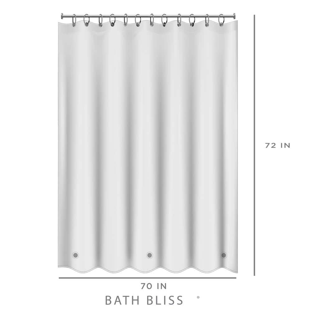 Clear Heavy Weight PEVA Shower Curtain Liner with Stainless Steel Grommets
