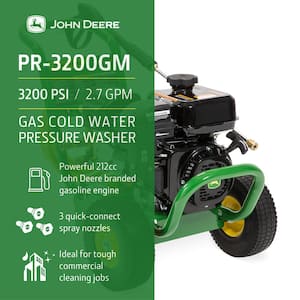 3200 PSI 2.7 GPM Cold Water Gas Pressure Washer