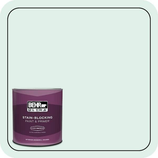 BEHR ULTRA 1 qt. #490C-1 Ice Cube Extra Durable Eggshell Enamel Interior Paint & Primer