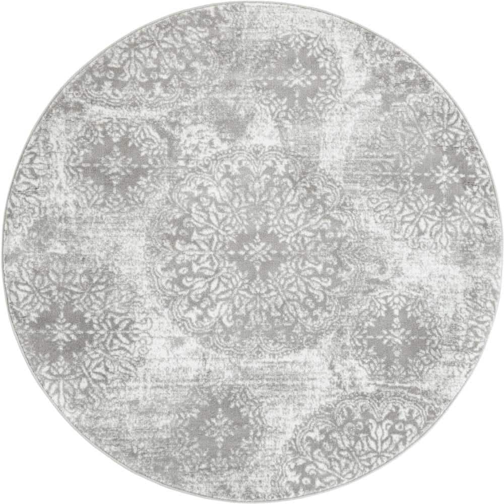 Sofia Grand Light Gray 6 ft. 1 in. x 6 ft. 1 in. Area Rug price history on PriceWatchPro