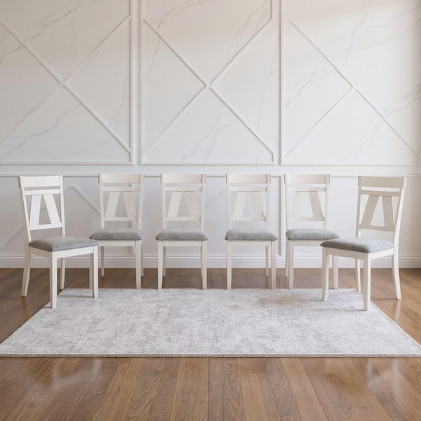New Classic Furniture Maisie White Polyester Dining Chair (Set of 6)