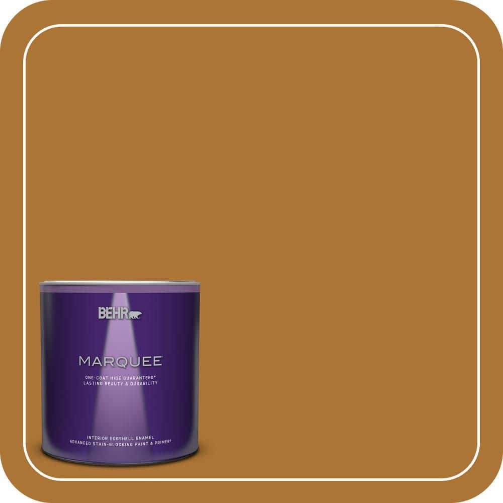BEHR MARQUEE 1 qt. #S-H-320 Enchanting Ginger Eggshell Enamel Interior ...