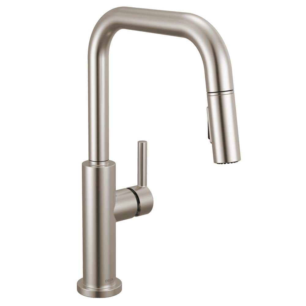Stainless Steel Single Handle Pull-Down Kitchen Faucet