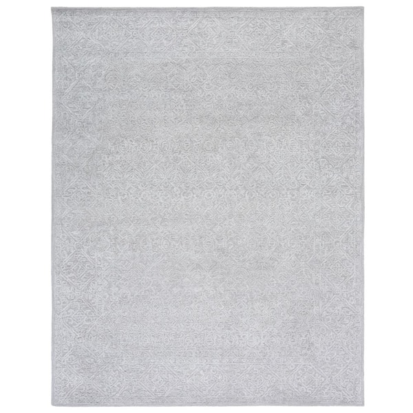 SAFAVIEH Martha Stewart Gray 8 ft. x 10 ft. Abstract Solid Color Area Rug