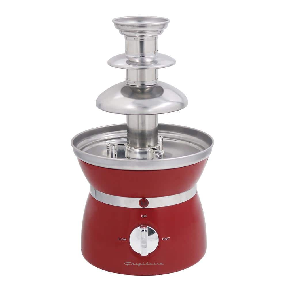 Frigidaire 3-Tier Stainless Steel Chocolate Fountain in Red