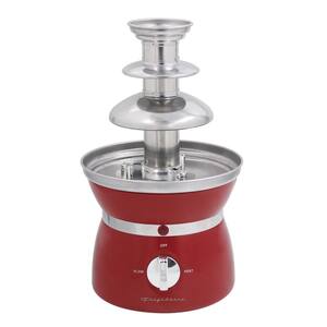 3-Tier Stainless Steel Chocolate Fountain in Red