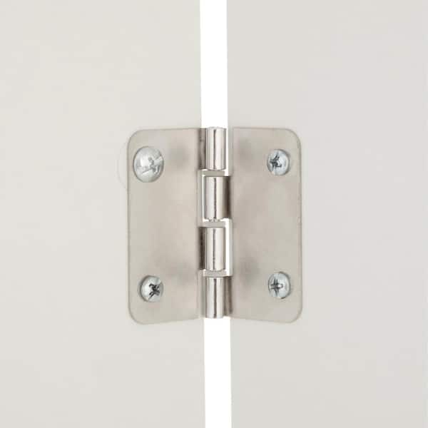 36 in. x 80.50 in. 3080 Series 3-Lite Tempered Frosted Glass Off White Composite Interior Closet Bi-Fold Door