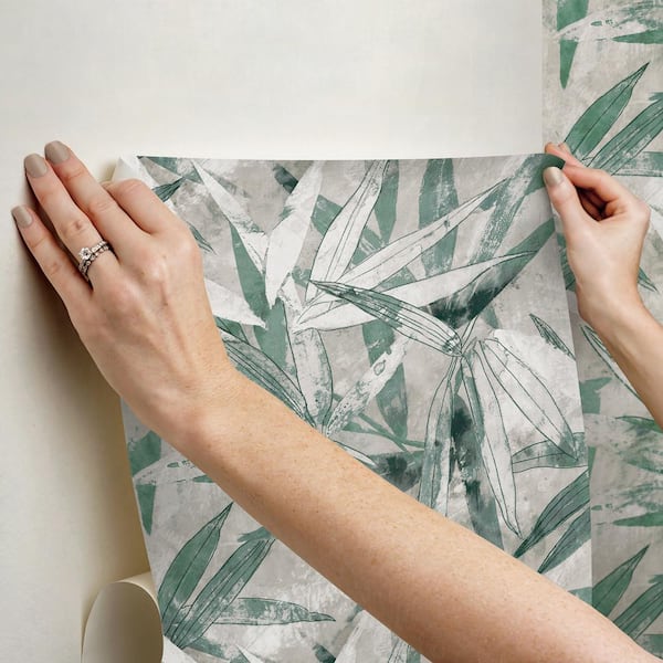 Bamboo Peel & Stick Wallpaper Green