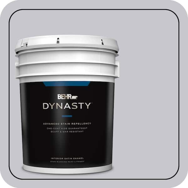 BEHR DYNASTY 5 gal. #N550-2 Centre Stage Satin Enamel Interior Stain-Blocking Paint & Primer