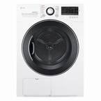 4.2 cu. ft. White Compact Stackable Front Load Electric Ventless Dryer with Sensor Dry