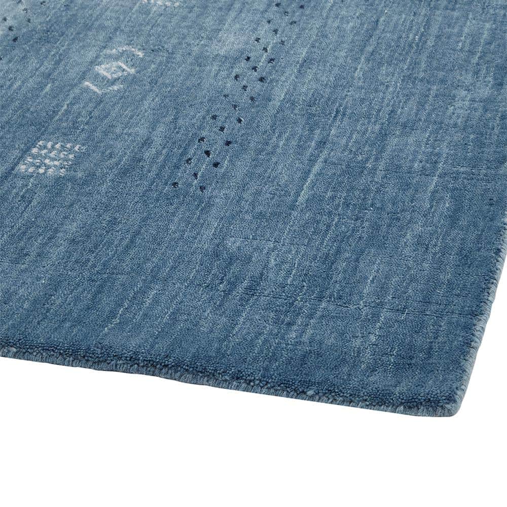 Sapphire Geometric Hand-Loomed Wool Area Rug 8' x 10'