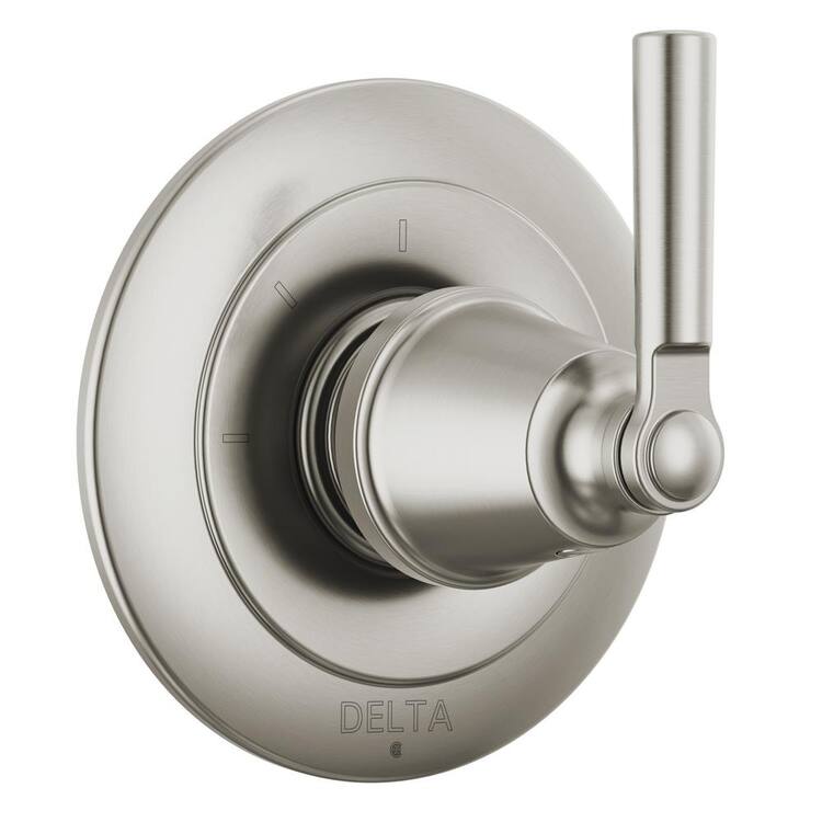 Delta Saylor 1-Handle Wall Mount 3-Function Diverter Valve Trim Kit in Stainless (Valve Not Included)