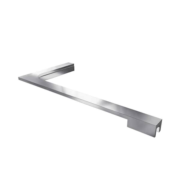 DreamLine 18 in. L-Bar Support Bracket (Left Wall Installation) for 10 mm (3/8 in.) Glass in Chrome