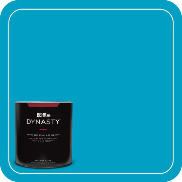 BEHR DYNASTY 1 qt. #530B-6 Tropical Holiday Matte Interior Stain-Blocking Paint and Primer