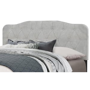 Nicole Glacier Gray Full/Queen Upholstered Headboard with Frame